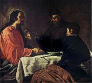 VELAZQUEZ, Diego Rodriguez de Silva y The Supper at Emmaus oil painting on canvas